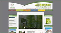 Desktop Screenshot of naturpark-spessart.de